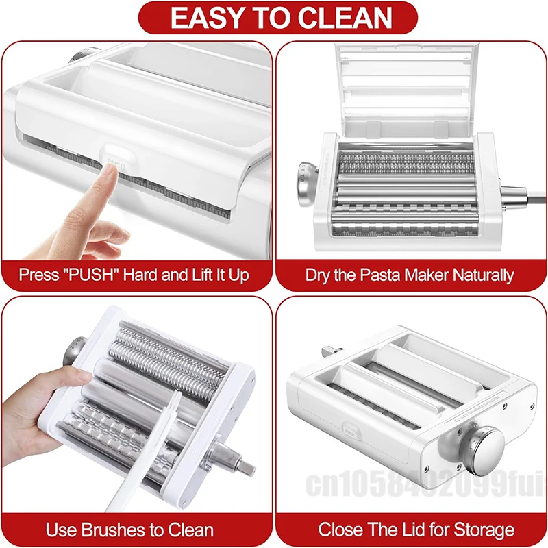 Pasta Maker Attachment 3 in 1 Set for KitchenAid Stand Mixers Pasta Sheet Roller Spaghetti Cutter Fettuccine Ravioli Kitchen Aid