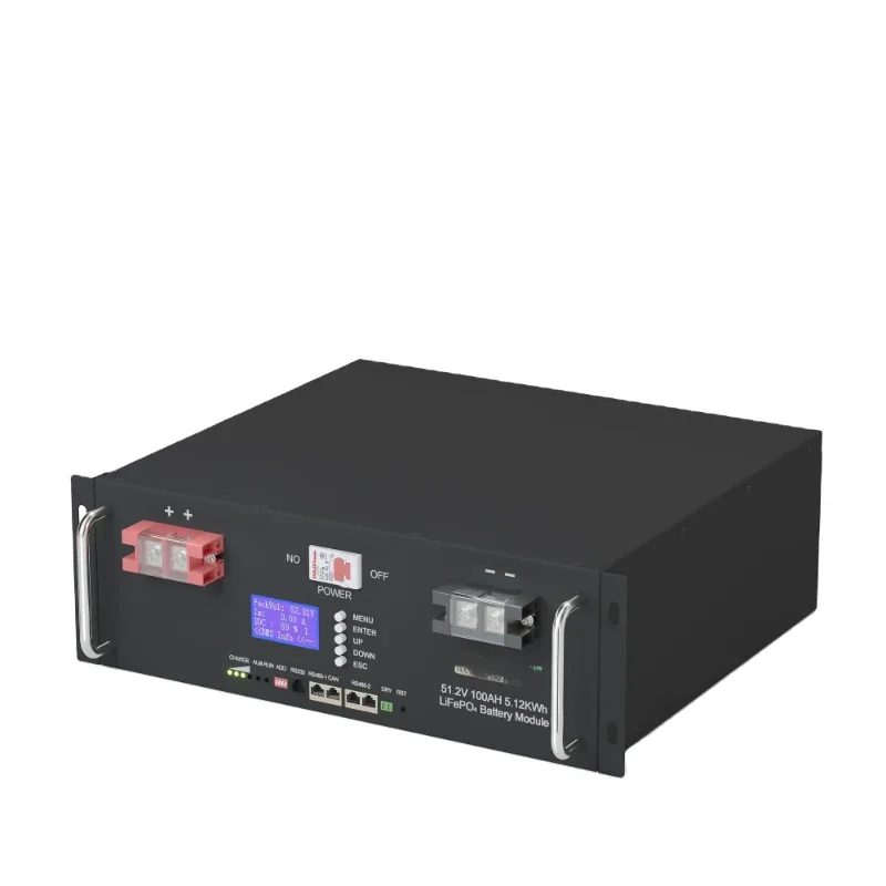 

Smart BMS 48V 100Ah Lifepo 4.8KWh 5Kwh 4U Case Batteries