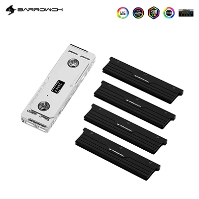 Barrowch Fbrwb-pa3-f Ram Water Blocks Kitslrc 2.0 5v 3pin Iluminação Padrão com Ram Armaduras de Refrigeração para Ddr5 - Imagem 3