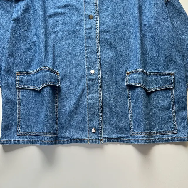 CHAPS RALPH LAUREN デニムジャケット L ブルー バックロゴ刺繍 90年代 | Vintage.City