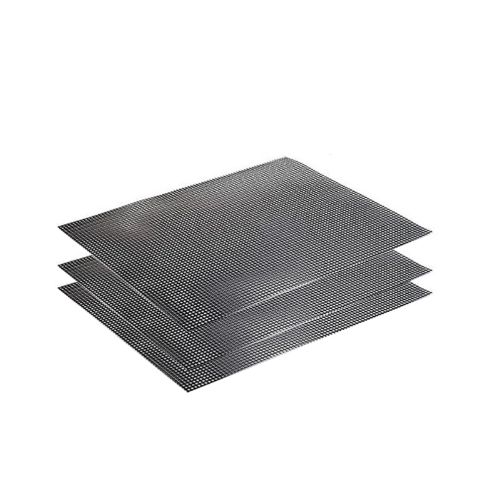 Non-stick Barbecue Mesh Mat High Temperature Resistant BBQ Grid Pad Baking Net Pad Kitchen Cooking Smoker Mat Grill Tool