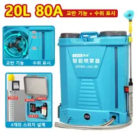 Upgraded 80A Large Capacity Lithium Battery Electric Stirring Sprayer Full-automatic High Pressure Garden Irrigation Sprayer 1