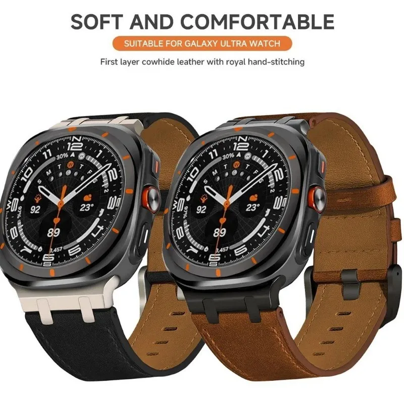 Premium Leather Watch Band - Classic Strap