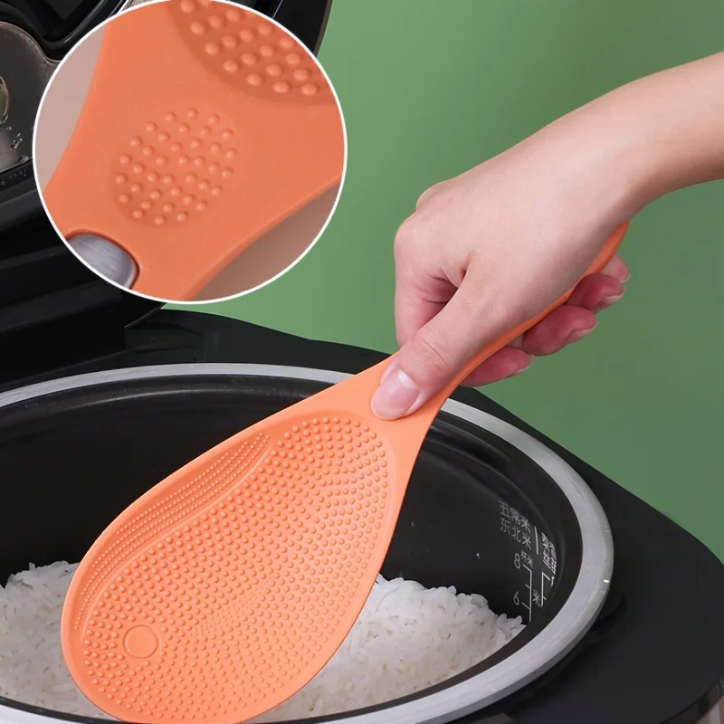 1pc Plastic Rice Shovel Non-stick Rice Cooker Non-stick Spoon Household Spoon for Beating