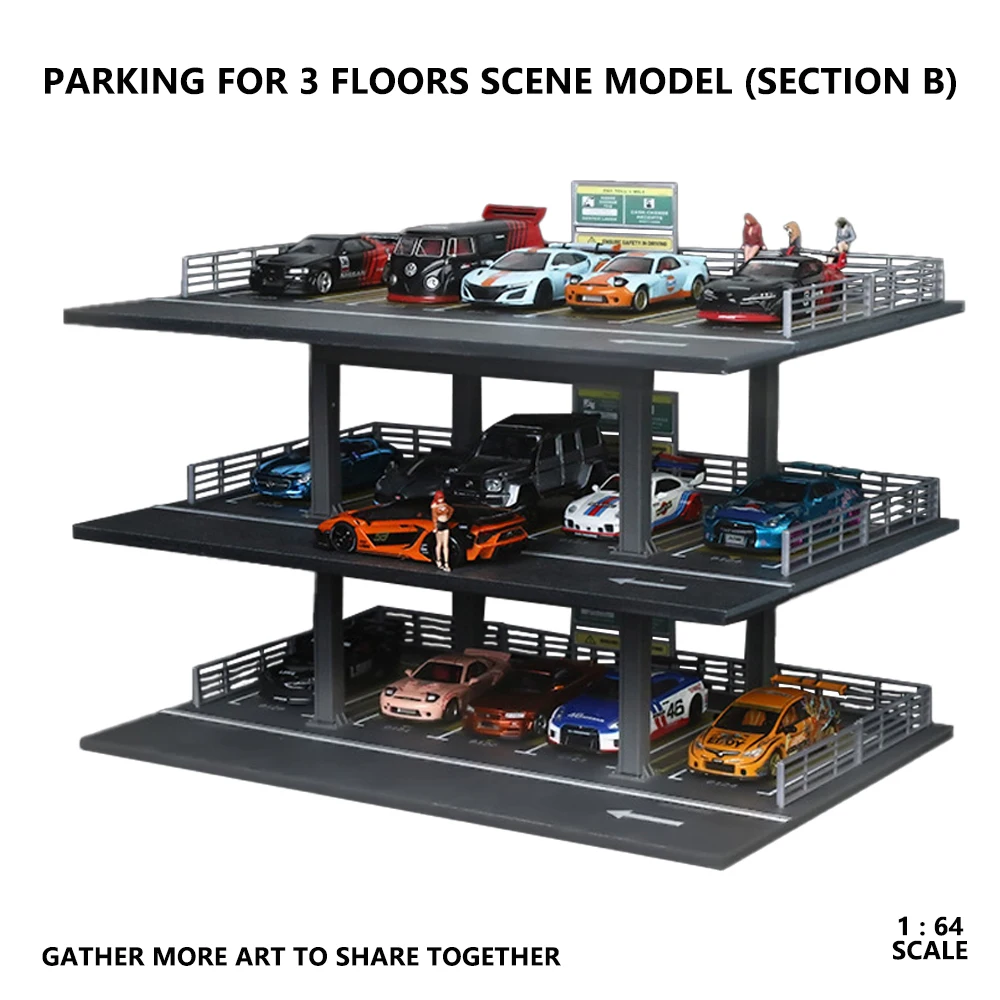 Third And Fourth Floors Parking Building Garage Storage 1:64