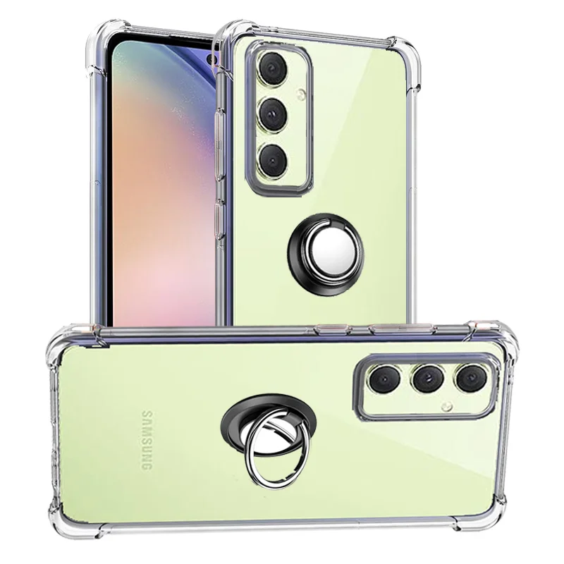 Cover Samsung A54 Anello Custodia, Smartphone Cover Per Samsung A53 5G Silicone Trasparente Antiurto Custodia Samsung A 54 A34 A13 Case Samsung Galaxy