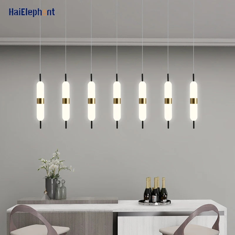 

Modern Iron Aluminum Acrylic LED Pendants Lamps For Bedroom Kitchen Dining Living Room Creative Indoor Lights Home Deco Lighting