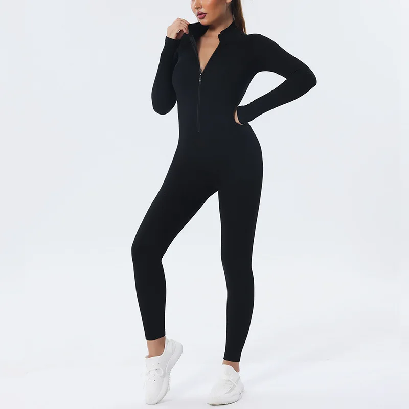 European and American Quick Dried Seamless Yoga Sports Jumpsuit Dance Bodysuit Yoga Pants