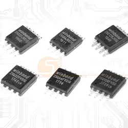 Pack of 10 High - Performance Flash Memory Chips (25Q128FVSG)