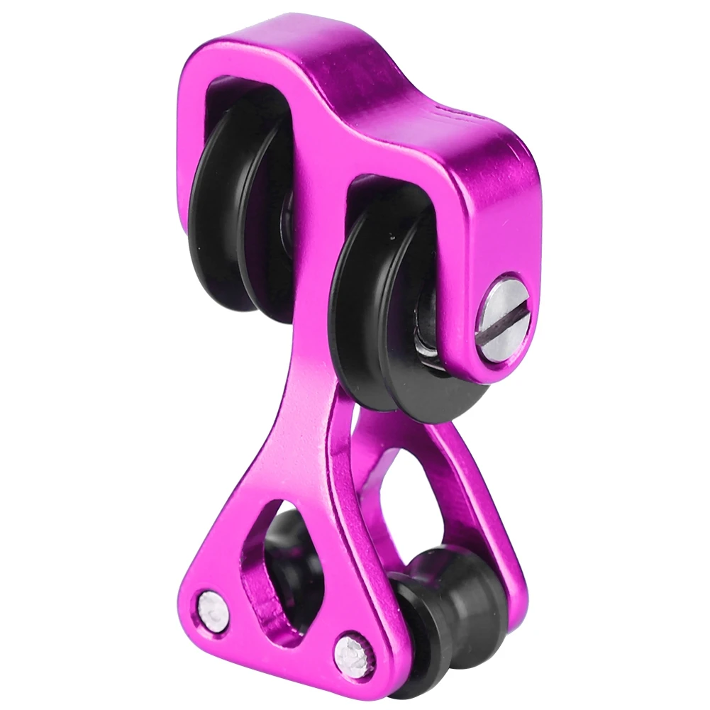 Allecta - Aluminium Boogschieten Boog Met Kabel Glijbaan En Splitter Roller Voor Pijl Katrol Jacht Zwart Compound Boog String Separator Schieten