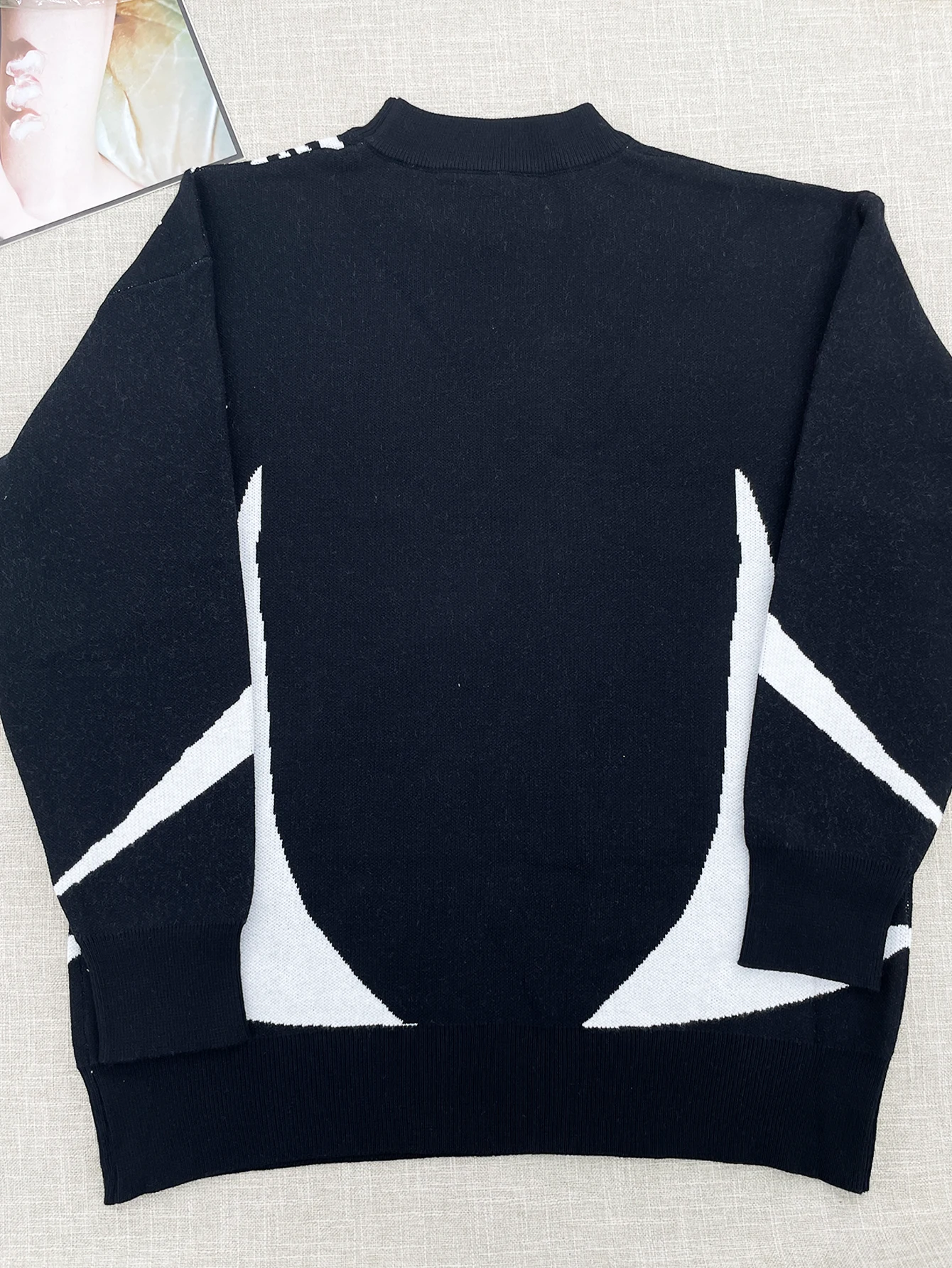 temperament commuter style pullover sweater for women's autumn and winter new loose all-match crew-neck knitwear