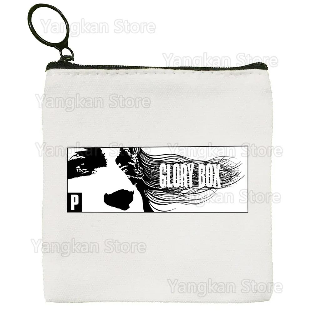 

Portishead Simple Canvas Coin Purse Cute Cartoon Key Case Lady Bag Coin Storage Bag