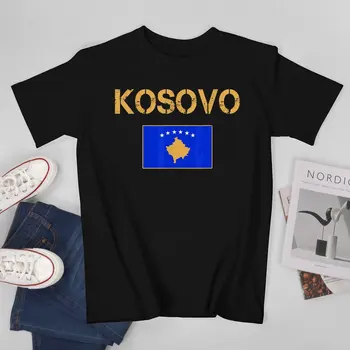 More Design Kosovo Flag Kosovars Men Tshirt Tees T-Shirt O-neck T Shirts Women Boys Clothing 100% Cotton