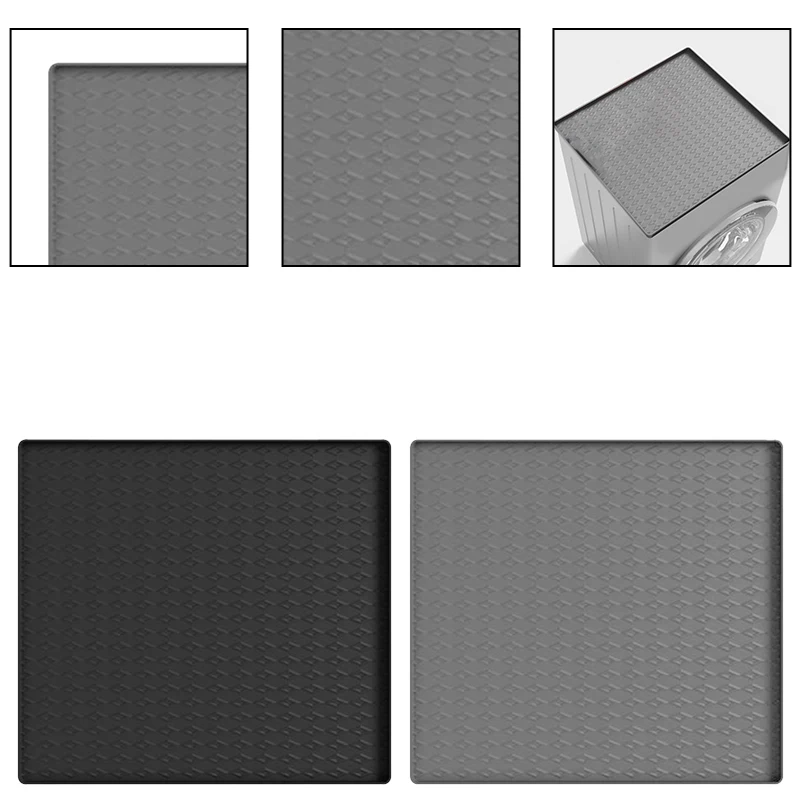 Washing Machine Mat Dryer Silicone Mat For Refrigerator Dust-proof Black Color 60*60cm,65*60cm,65*65cm Washing Machine