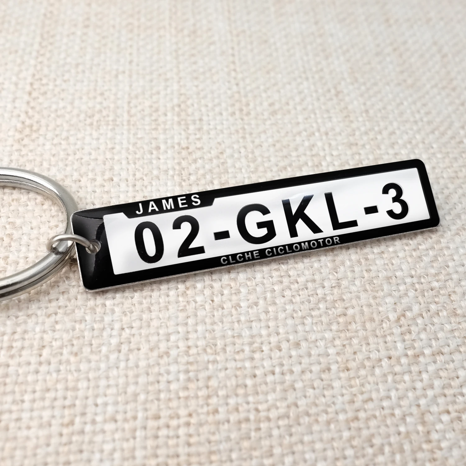 Custom License Plate Keychain Custom Number Plate Key Ring Keychain