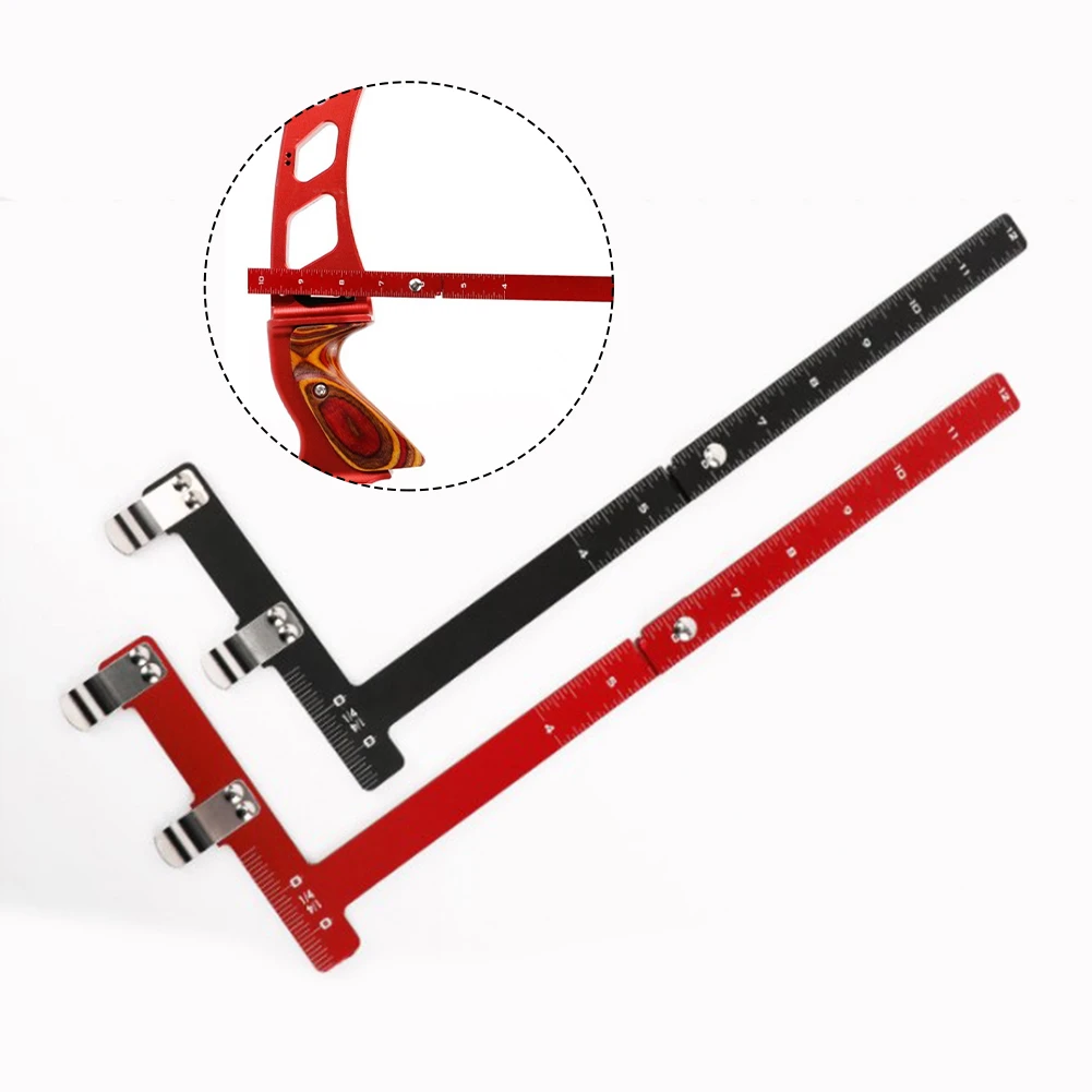 Archery L Bow Square Ruler Bowing Gauge Tuning Tool Arrow Nock Point