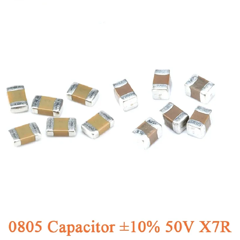100 Pz 0805 Condensatore Smd ± 10% 50V X7R 150 180 200 220 300 470 680 750 ~ 2200Pf 1 2.0 8.2 20 33 39 100 120 150 220 ~ 330Nf 1Uf