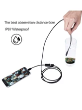  1M 5.5mm Lens Endoscope HD 480P USB OTG Snake Endoscope Waterproof Inspection Pipe Camera Borescope For Android Phone PC 