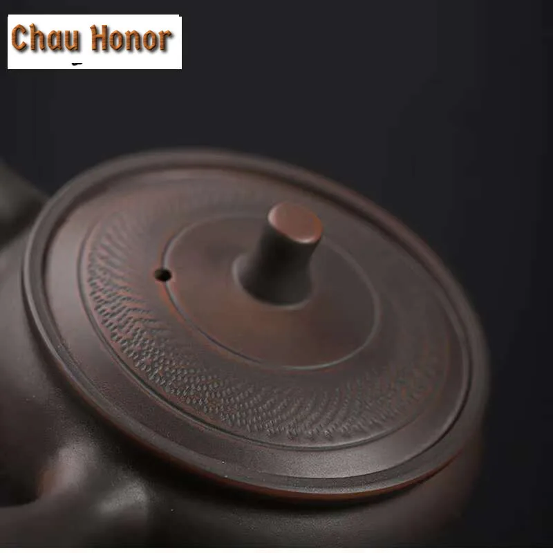 150ml Purple Pottery Side Handle Pot Hand-blind Ceramic Kung Fu Teapot Single Teapot Pu'er Tea Making Kettle Chinese Tea Sets
