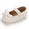 Baby Spring and Autumn Cute Bow Upper PU Soft Rubber Bottom Anti slip Princess Shoes Newborn Casual Walking Shoes 0-18M 5