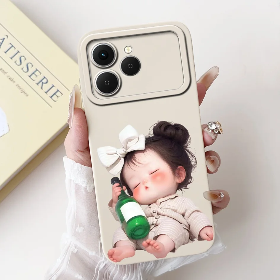 Tecno Spark 40 Cartoon Space Silicone Phone Case with Camera Protection