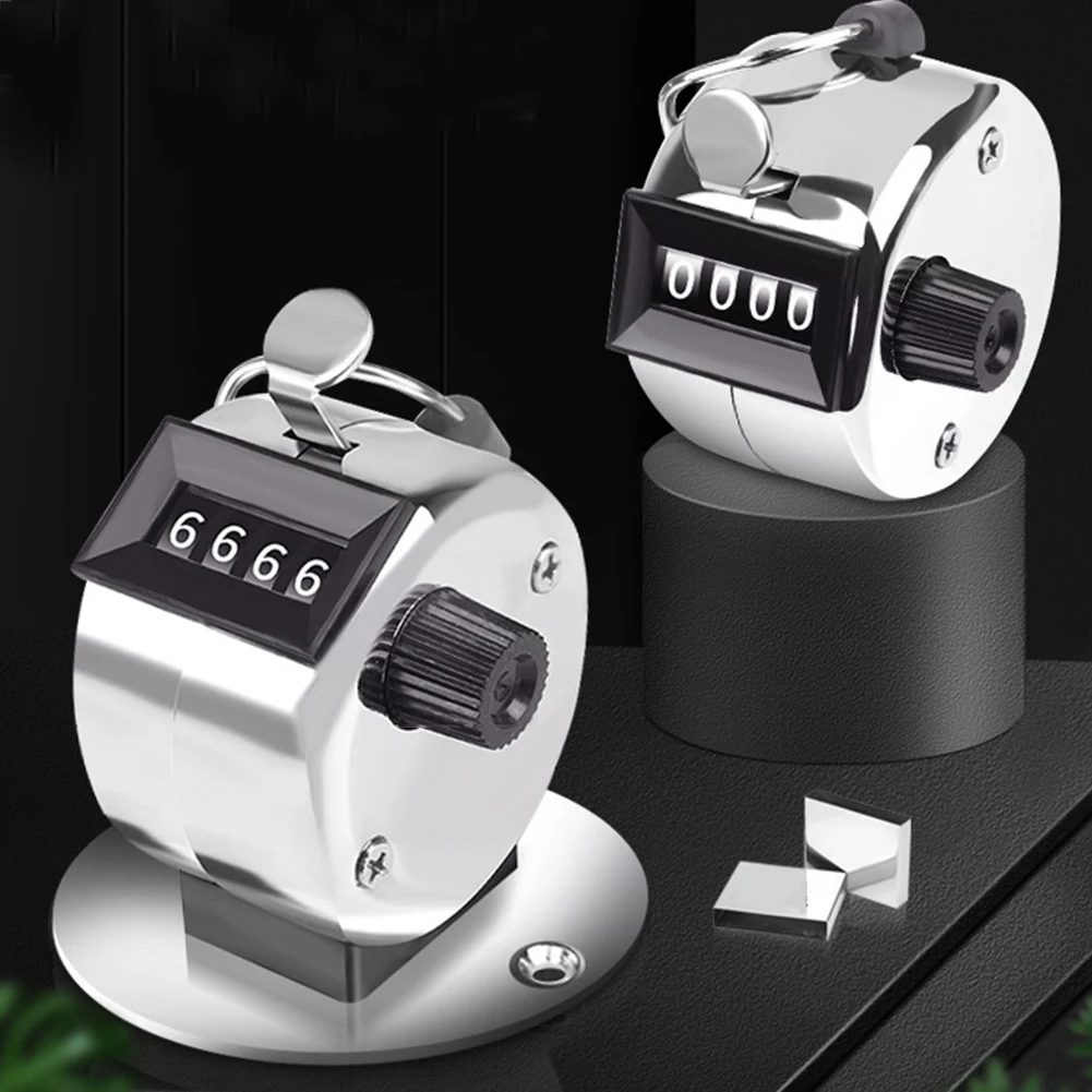 4 Digit Number Mini Portable Manual Press Tally Counter Mechanical Button