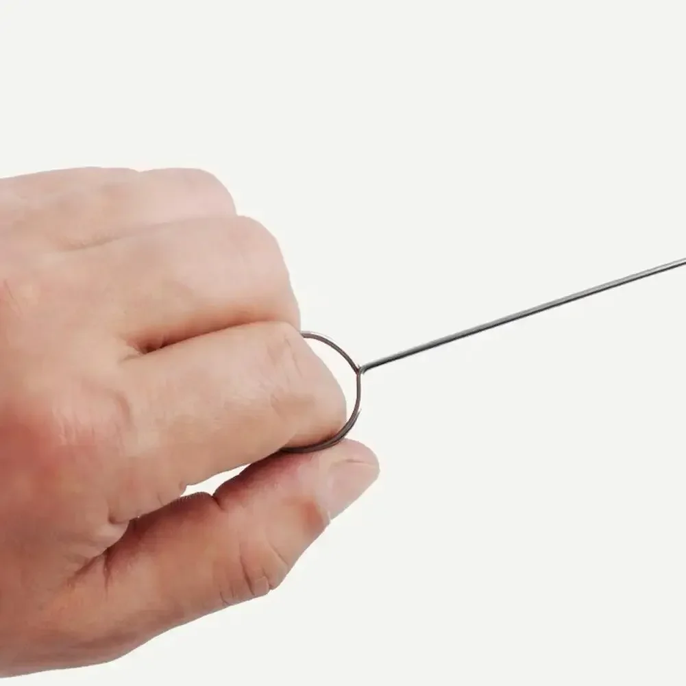 Sewing Loop Turner Hook Stainless Steel Loop Turner with Latch for Fabric Tube Belts Strips DIY Knitting Sewing Accessories