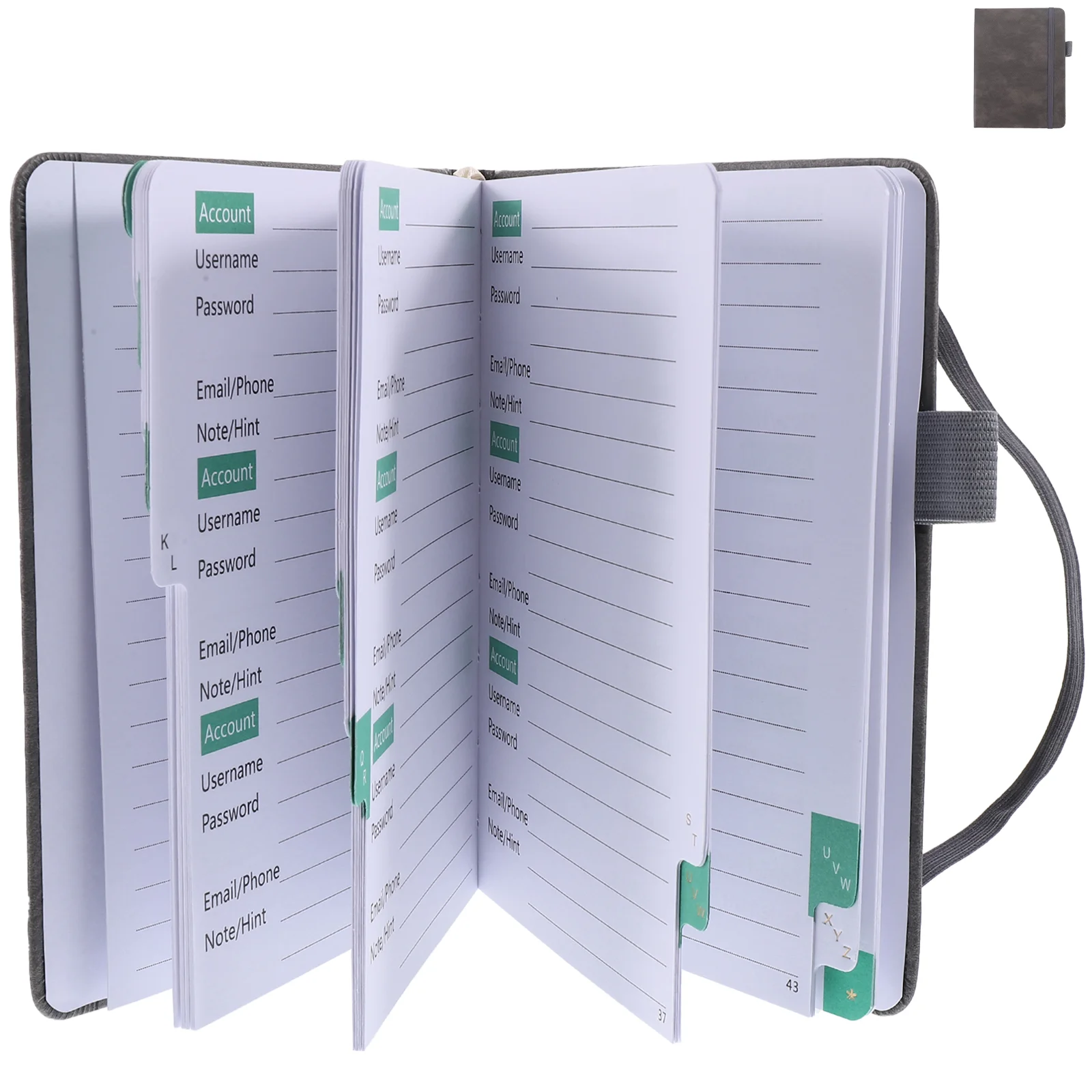 Mini Address Book Home Office Belt Portable Organizer Phone Paper for Addresses