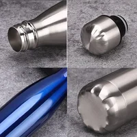 350/500/750/1000ml Double Wall Stainles Steel Thermal Water Bottle Sport Thermos Bottle Keep Hot and Cold Insulated Vacuum Flask 5