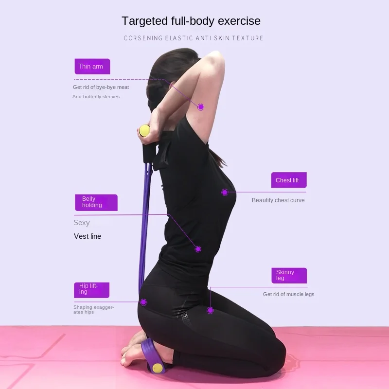 

Pedal Chest Expander Sit-Ups Auxiliary Shaping Yoga Elastic String