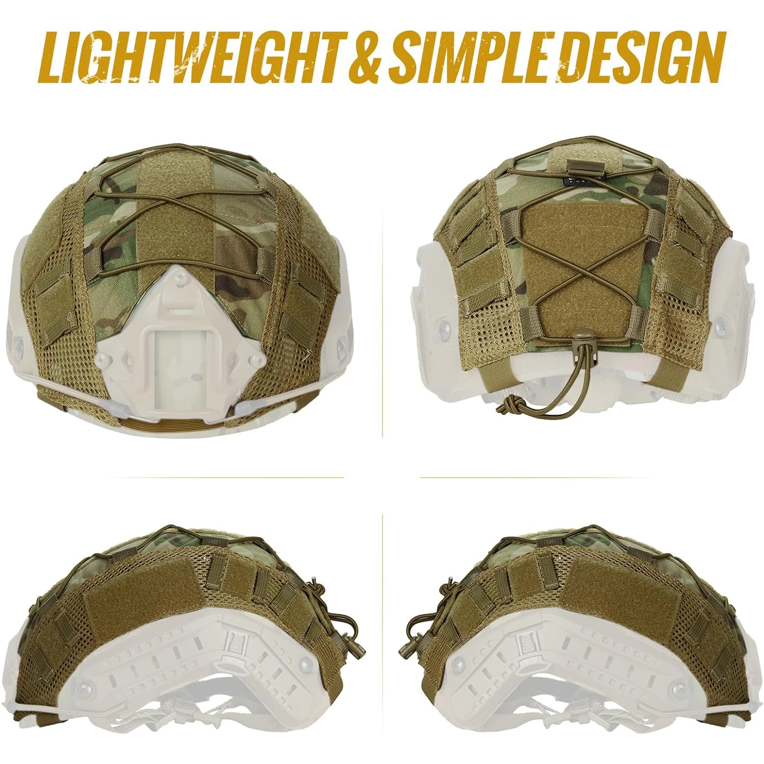 Cache-casque Tactique FAST - Mount Cover - Noir - Airsoft Hunting Gear