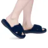 Comwarm Women Furry Slippers Soft Sloe Open Toe Memory Foam Non-slip House Plush Slippers Adjustable Terry Cloth Indoor Sandals 6