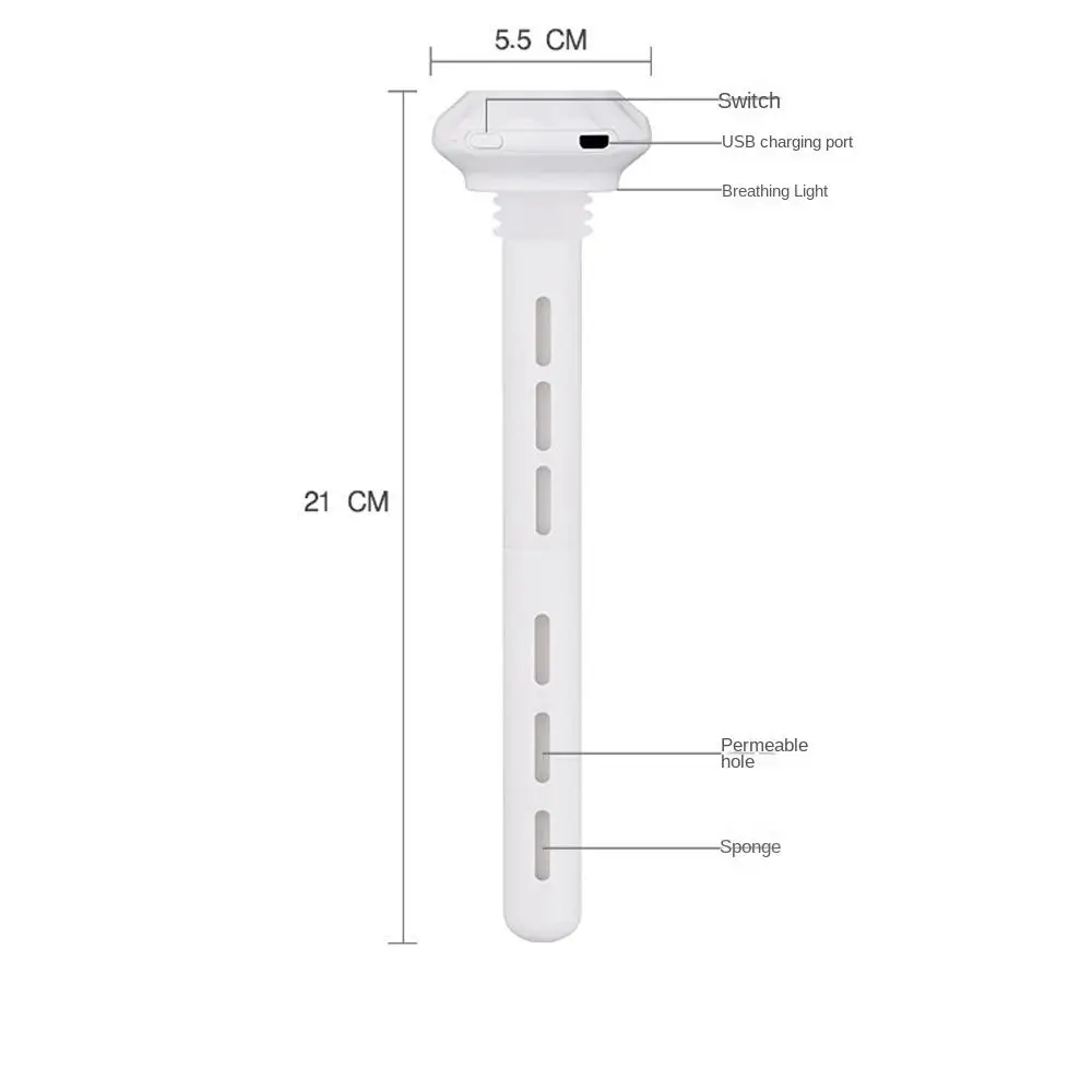 USB Mini Ultrasonic Air Humidifier LED Lamp USB Essential Oil Diffuser Car Purifier Aroma Anion Mist Maker With Romantic Light