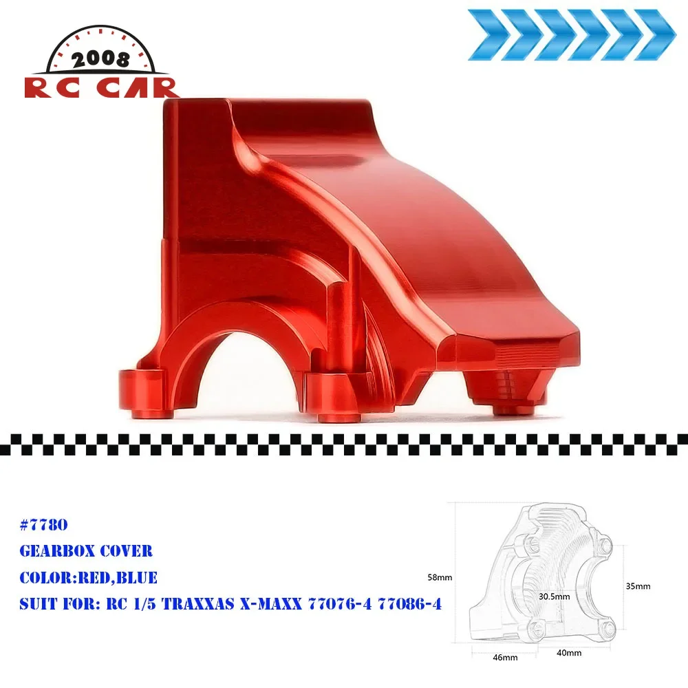 

Aluminum Front/Rear Housing Differential Gearbox Cover #7780 For RC Crawler 1/5 Traxxas X-Maxx XMaxx 77086-4 77076-4