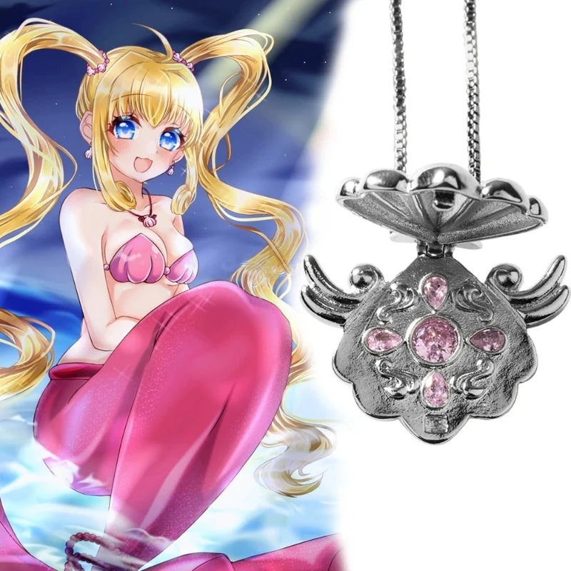 

Pichipichipitch Necklaces Nanami Luchia Anime Cosplay Necklace Metal Choker Pendant Halloween Cosplay Costume Accessory