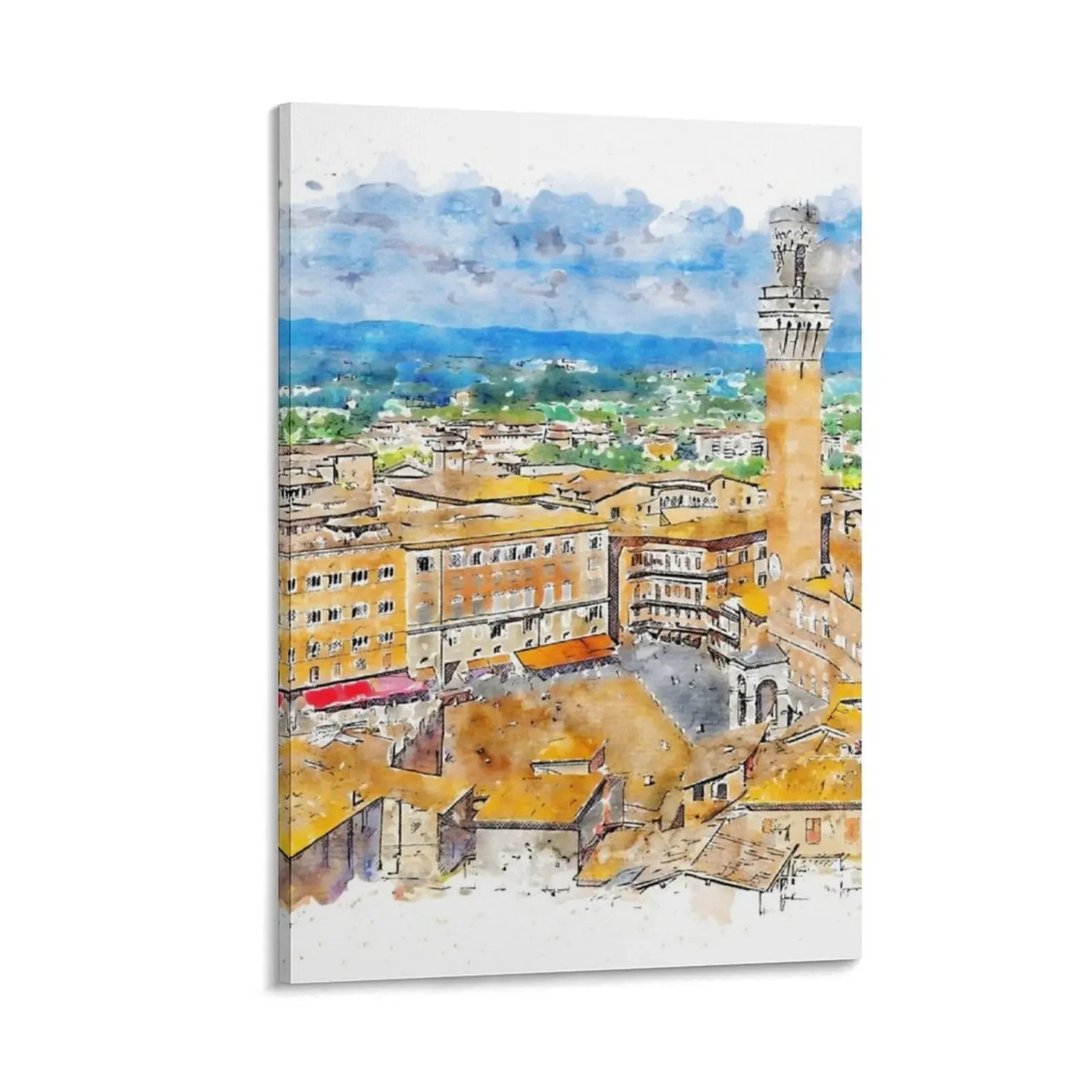 

Siena, cityscape Canvas Painting pictures for wall stickers & posters room decors aesthetic