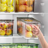 Boîte de rangement de tri pour réfrigérateur, œufs, fruits et légumes, sous-emballage de stockage de qualité alimentaire, boîte de conservation des frais 1