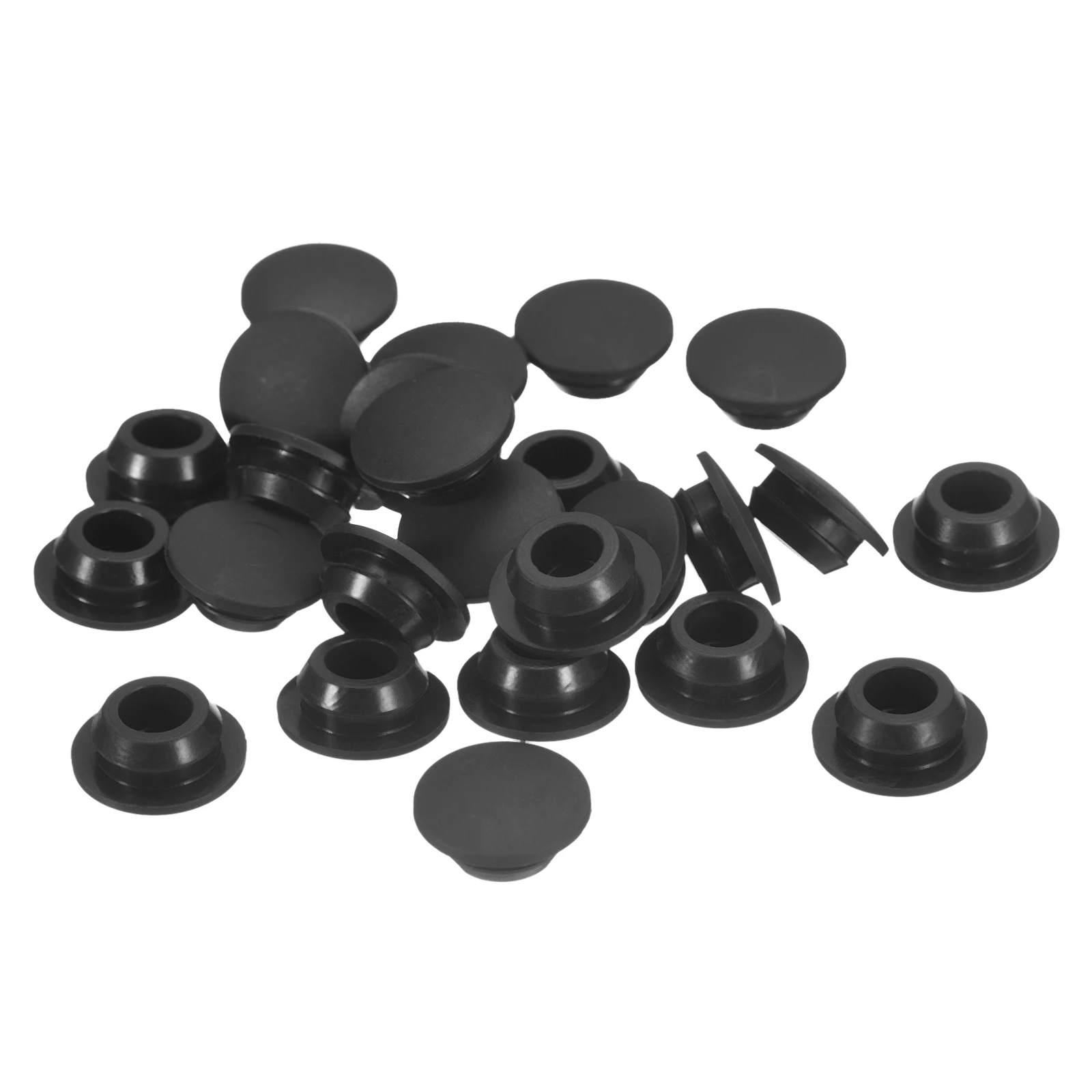 10-19mm Silicone Plugs Furniture Hole Covers Snap in Locking Hole Plugs Stoppers 15/25pcs for Metal Tube Furniture End Caps hole plug