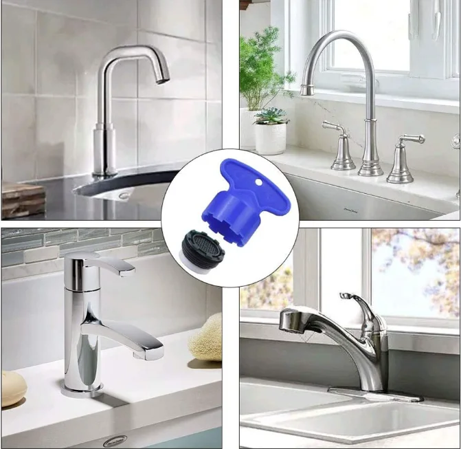 Faucet Aerator Faucet Filter Faucet Water Filter Faucet Wrench Plastic Faucet Aerator Replacement Tool Spanners For Aerator Wrench Sanitary Ware Faucet Inflator Filter Liner Tool 5pcs/set