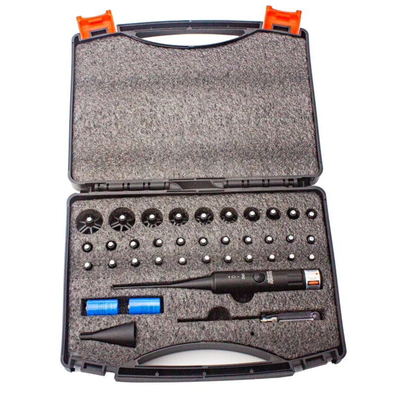 Rifle Red Laser Bore Sighter Collimator Kit Laser Sight 177 .22 to .64 .78 Caliber Hunting Boresighter