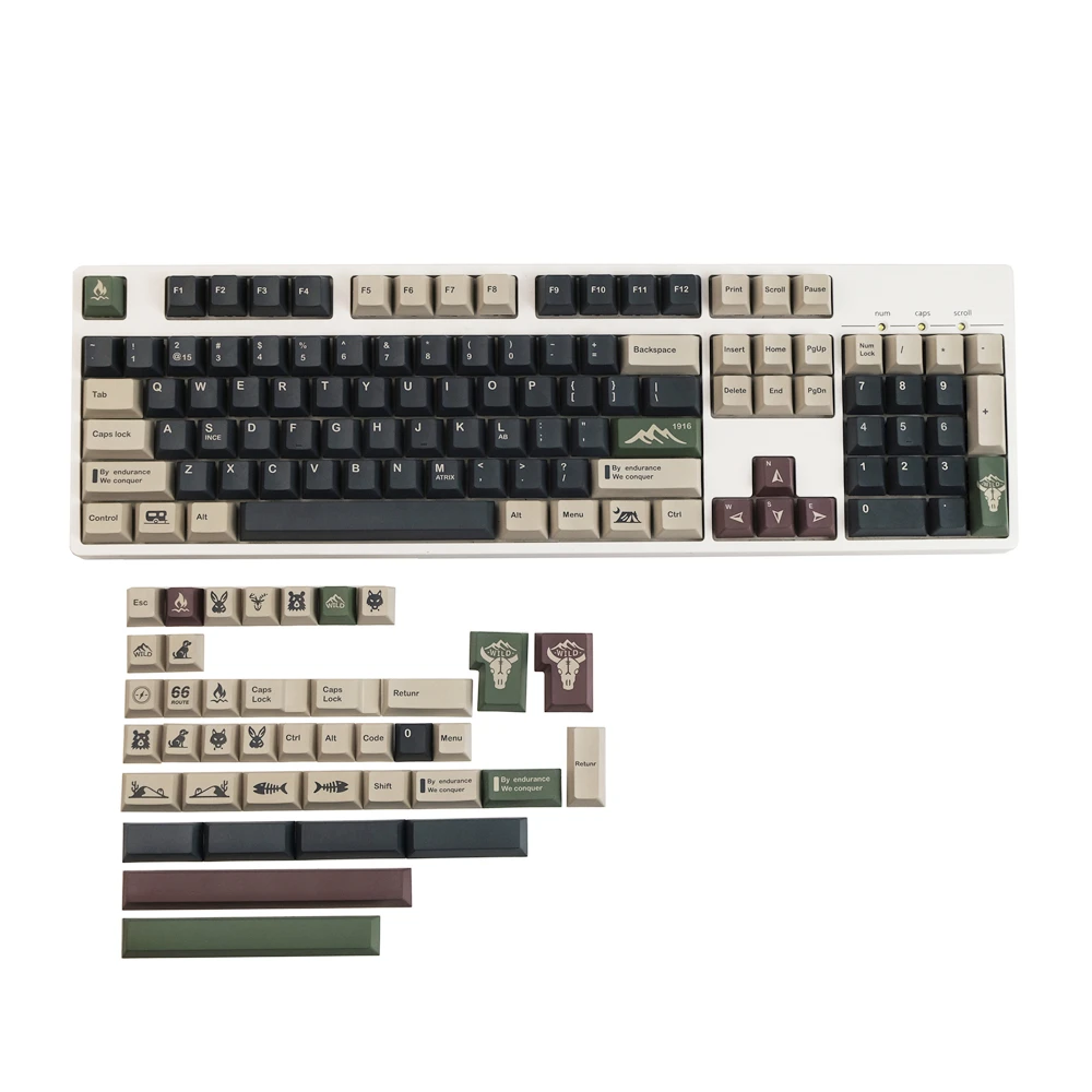 Gmk-teclados Mecânicos Keycap Keycap Pbt Dye-sublimação Perfil Cherry Shift 1.75u 2.25u 3u 6.25u 7u Barra de Espaço - Imagem 5