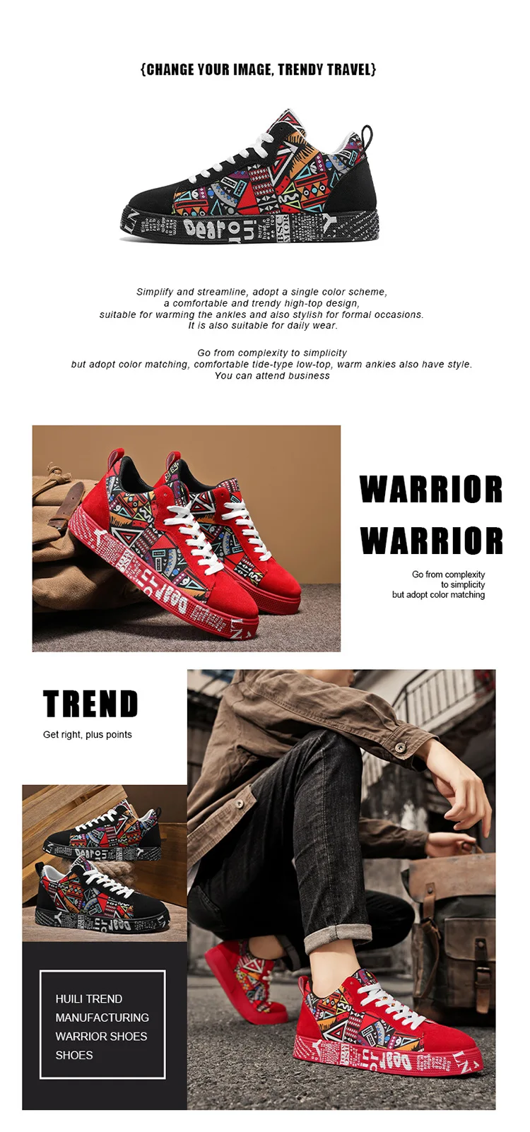 Men's Casual Sport Shoes - Color Options