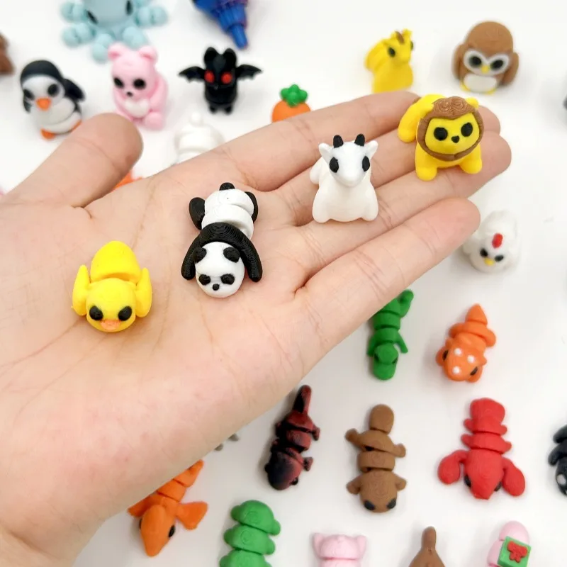 SET RANDOM animaletti Snodabile 3D da 4cm gadget per feste, eventi, natale o bomboniere 7 SET RANDOM animaletti Snodabile 3D da 4cm gadget per feste, eventi, natale o bomboniere - immagine 3