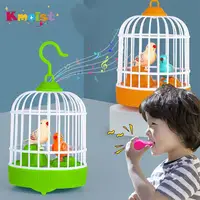Talking Electric Bird Inductive Sound Control Birdcage Simulation Funny Toy Novelty Gift Birdcage Voice Educational Toy Kid Gift 1
