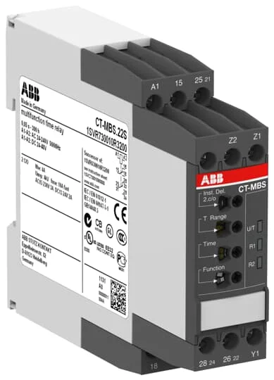 

10081683 CT-ERS.12S,1c/o,24-48VDC,24-240VAC 1SVR730100R3100 Time relay