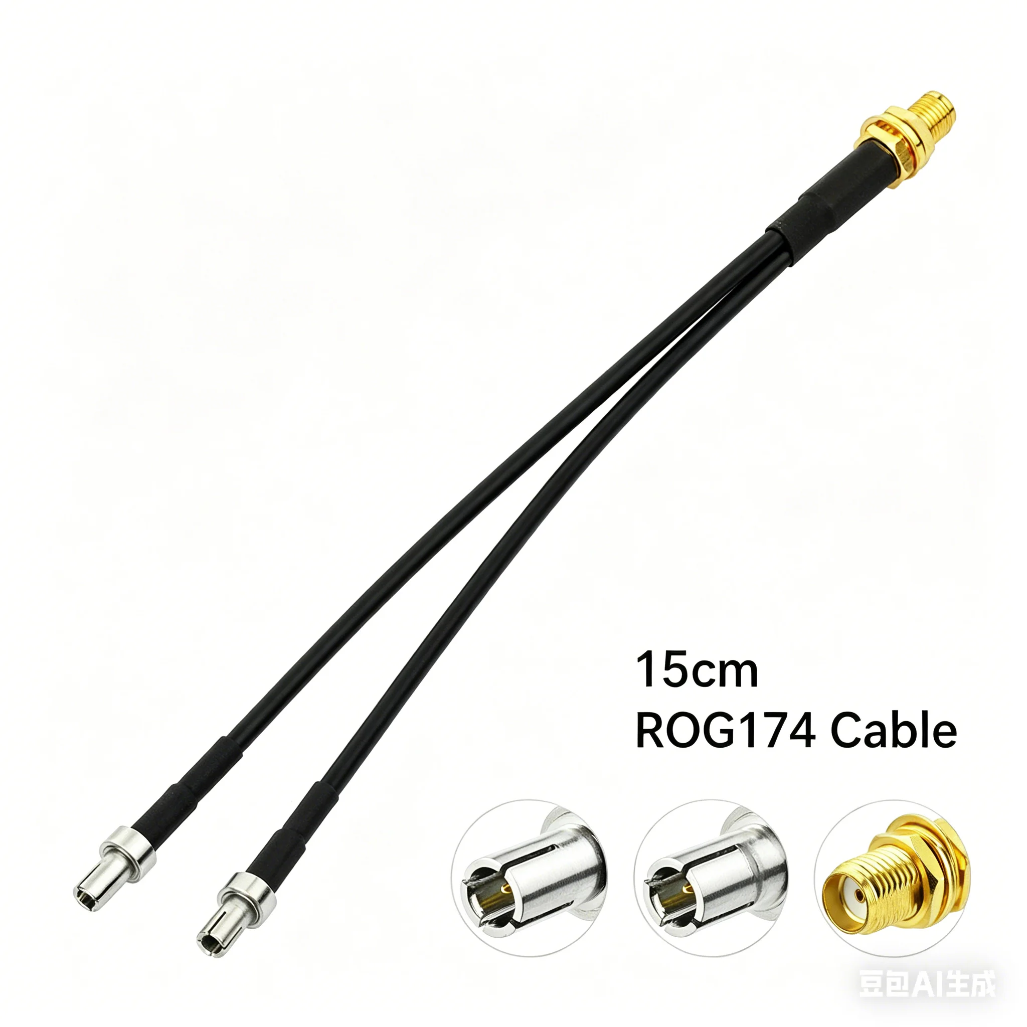 Superbat SMA Female Bulkhead to Dual TS9 Splitter Antenna Cable 15cm Y Type for 4G LTE Router USB Modem MiFi Hotspots Verizon