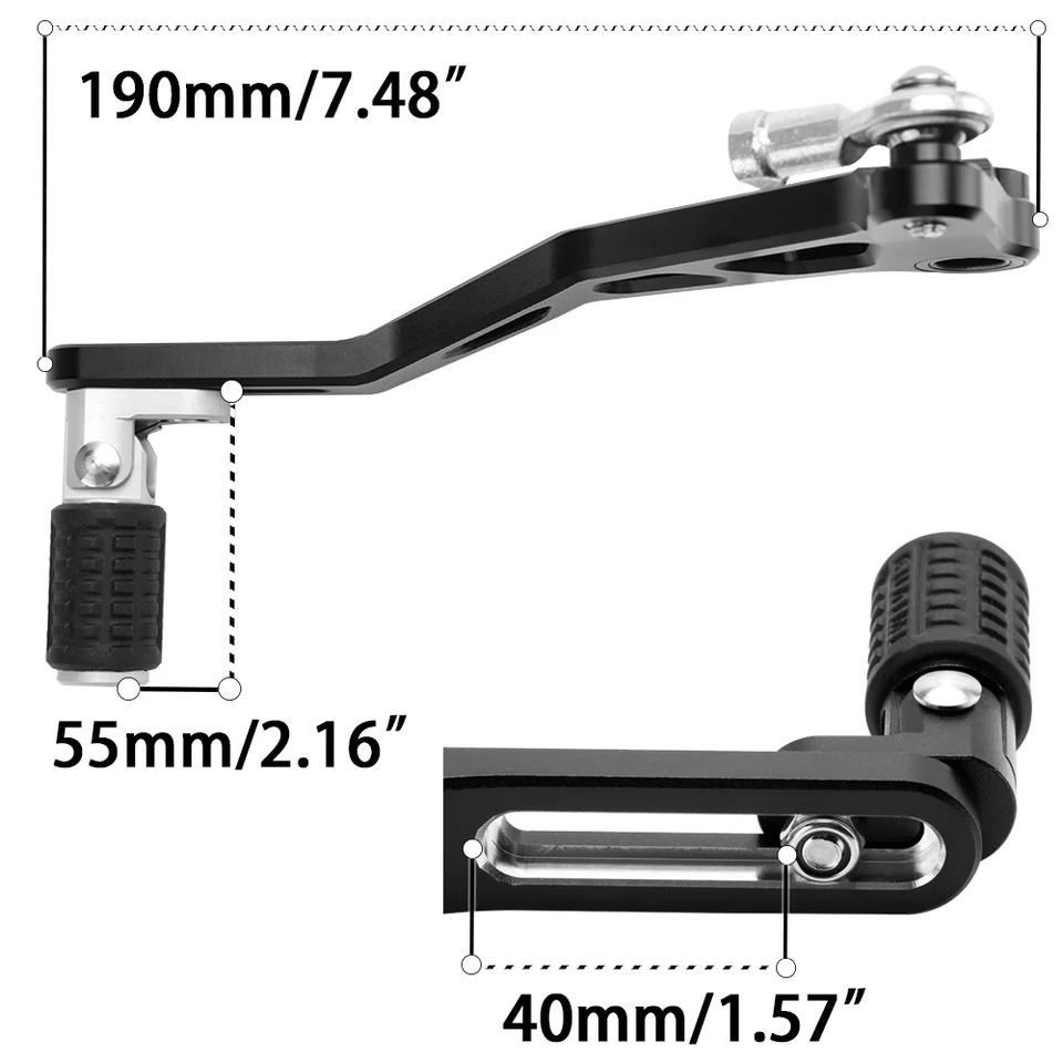 Leva pedale freno a pedale posteriore per Kawasaki 650 ABS Z650 modello anno 201