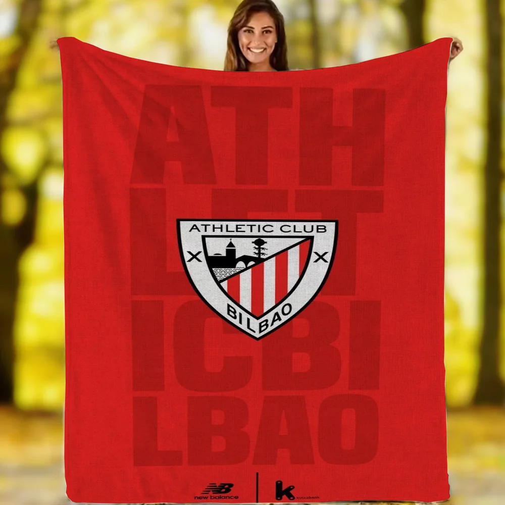 Athletic Bilbao Logo Thermal Blankets for Bed Blankets for Adults Soft Blanket King Size Cute Throw Blanket Sofa Fluffy Plaid 3