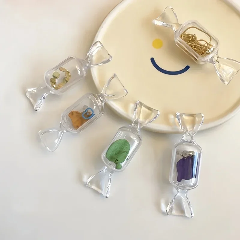 10pcs/set, Cute Mini Plastic Candy Box For Weddings, Baby Showers, And Parties-Transparent And DIY Friendly