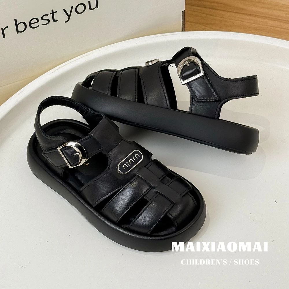 summer new children's sandals boys and girls fashion woven hollow toe beach shoes outdoor sports shoes 6802 children sandals,kids sandals,beach shoes